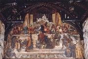 Georeg frederic watts,O.M.S,R.A. The School of Lawgivers oil painting